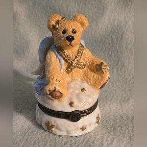 Vintage Boyd's Bearware LeBearmaoge Clarence Angel Bear Trinket Box  3E/1509